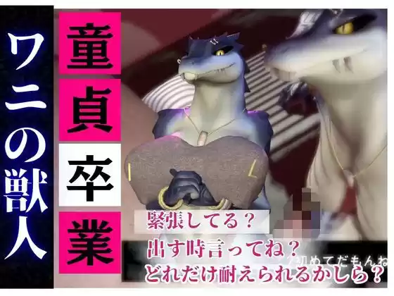 【合計4本】 鰐ワニの獣人クロクシゴールちゃんが童貞奪ってイチャラブ編の大ボリューム