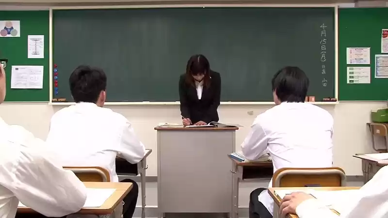 女教師に顔射！