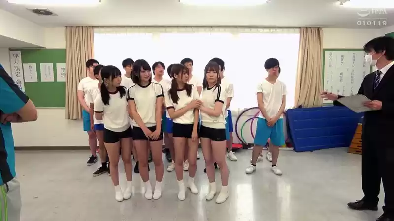 羞恥！青少年男女混合全裸体力測定2020