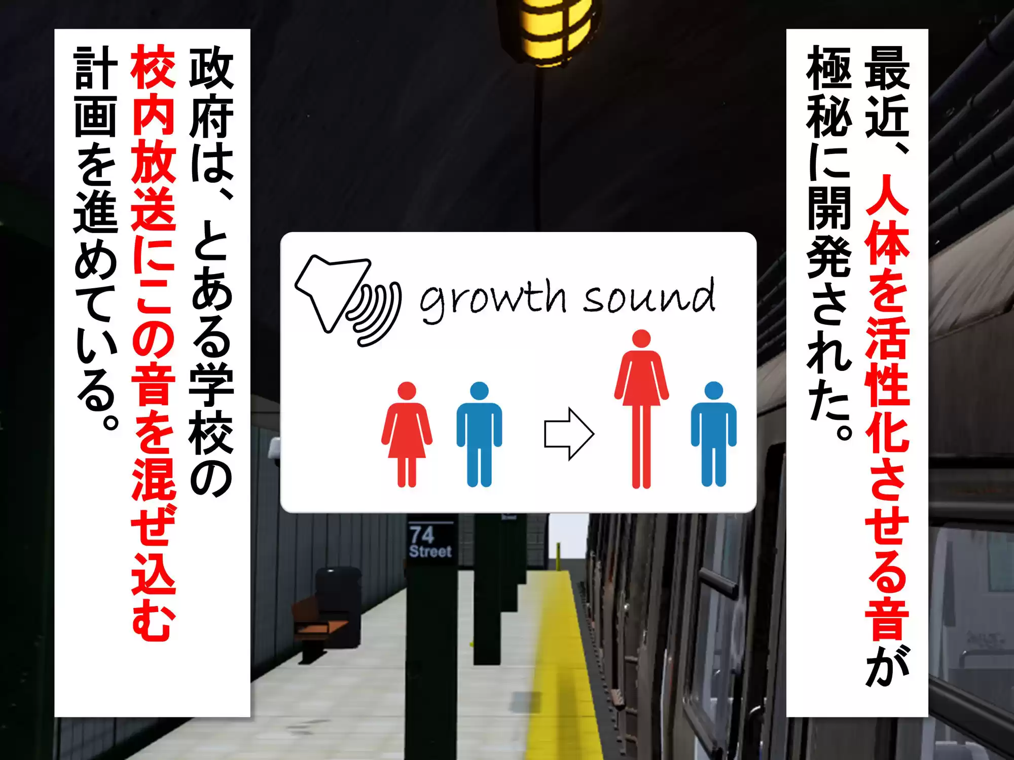 女子だけ成長 男子を追い抜く 成長音〜電車編〜