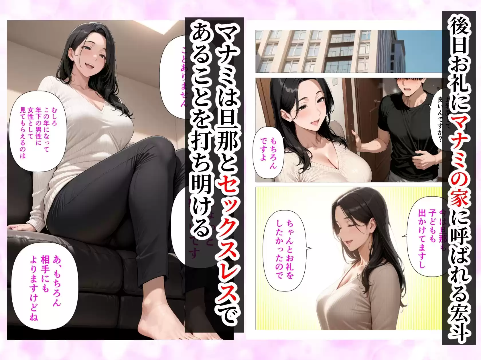 ま●こを貸してくれる隣人の人妻とあまあまセックスした話