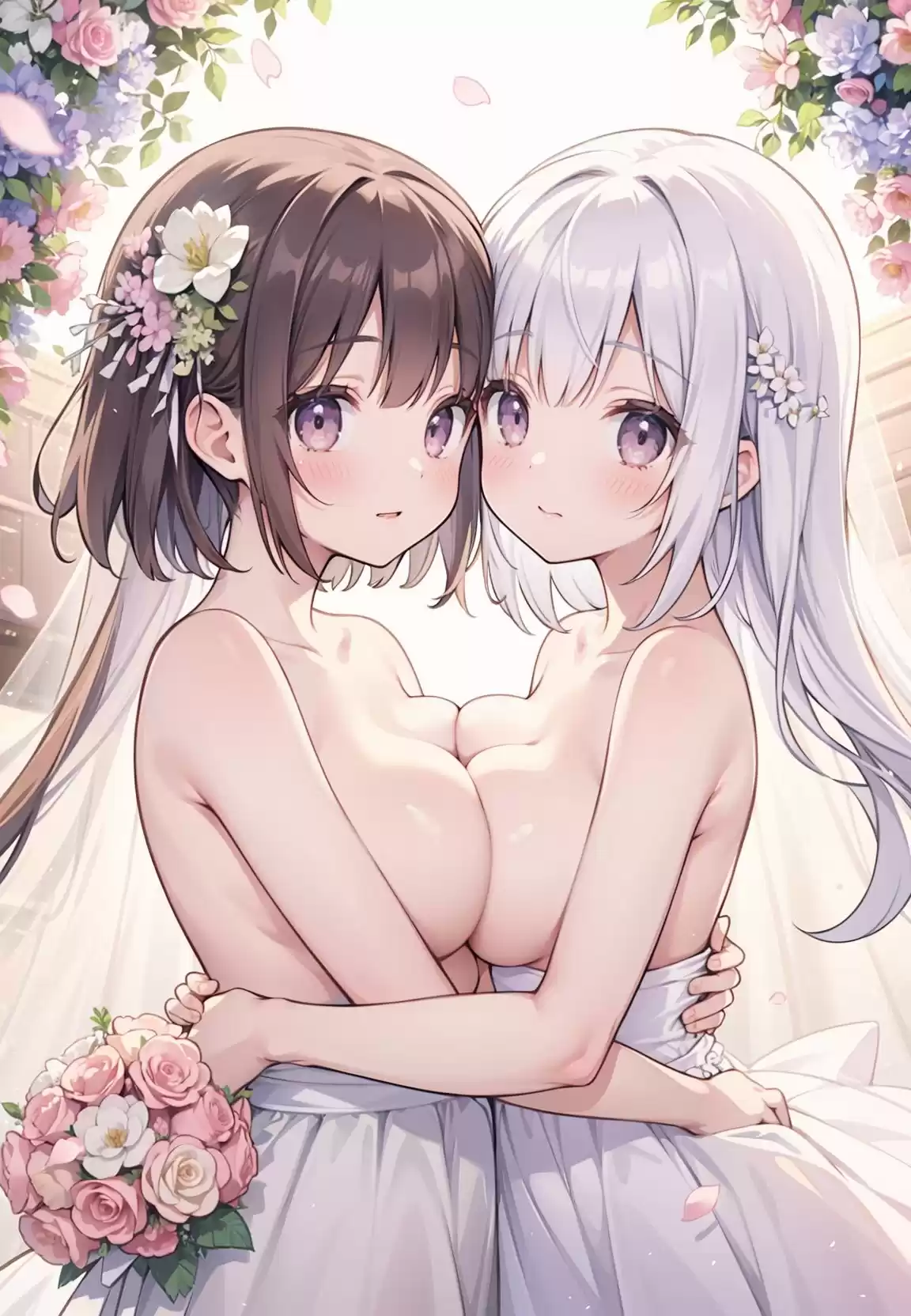 【無料】百合イラスト詰め合わせ〜結婚から幼少期まで〜
