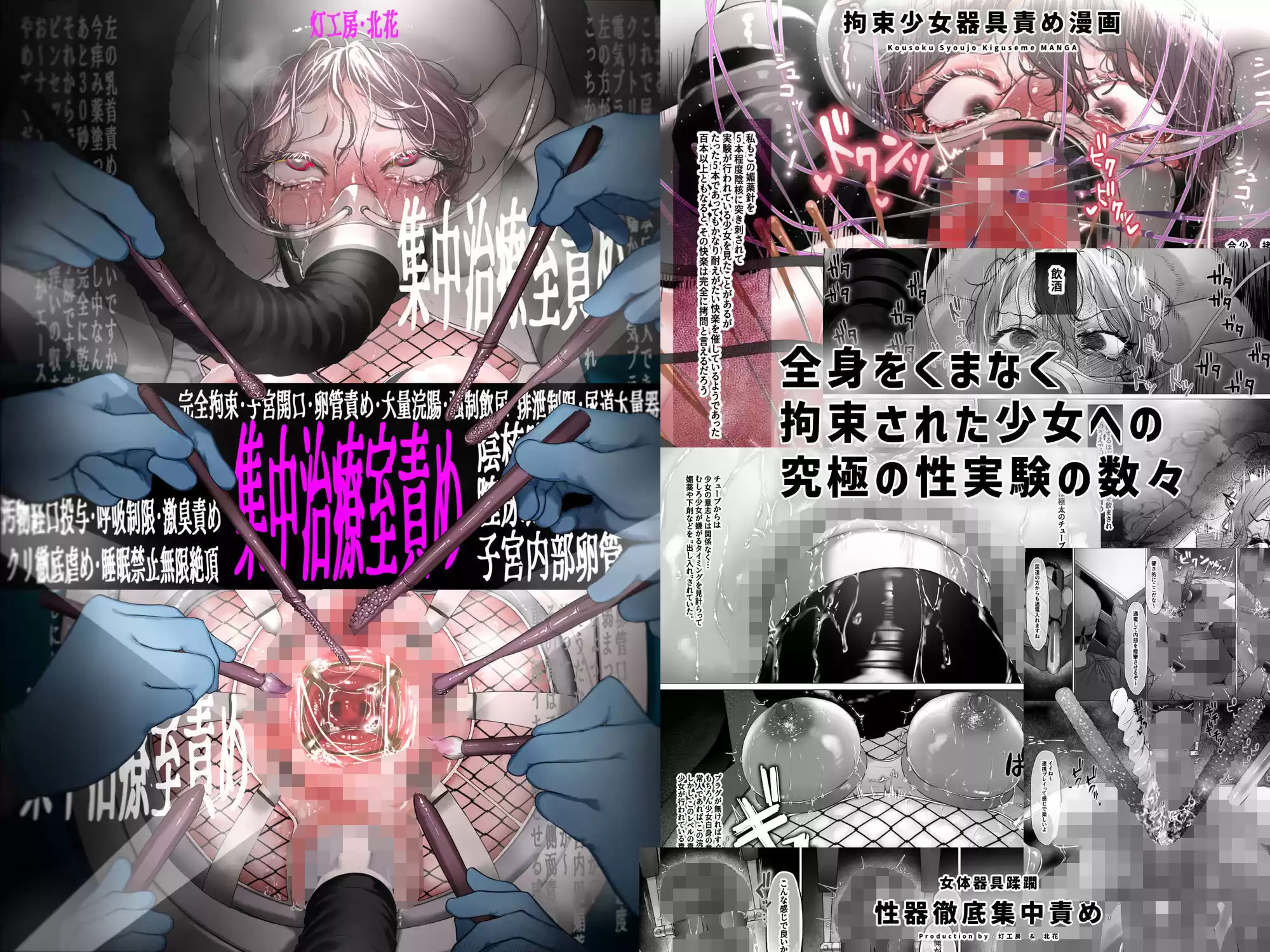 拘束少女器具責め漫画 女体器具蹂躙〜完全拘束少女/クリ肥大化実験/無限ディルド機械姦/性器徹底集中責めなど〜