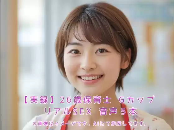 【実録】26歳保育士 Gカップ リアルSEX  音声5本