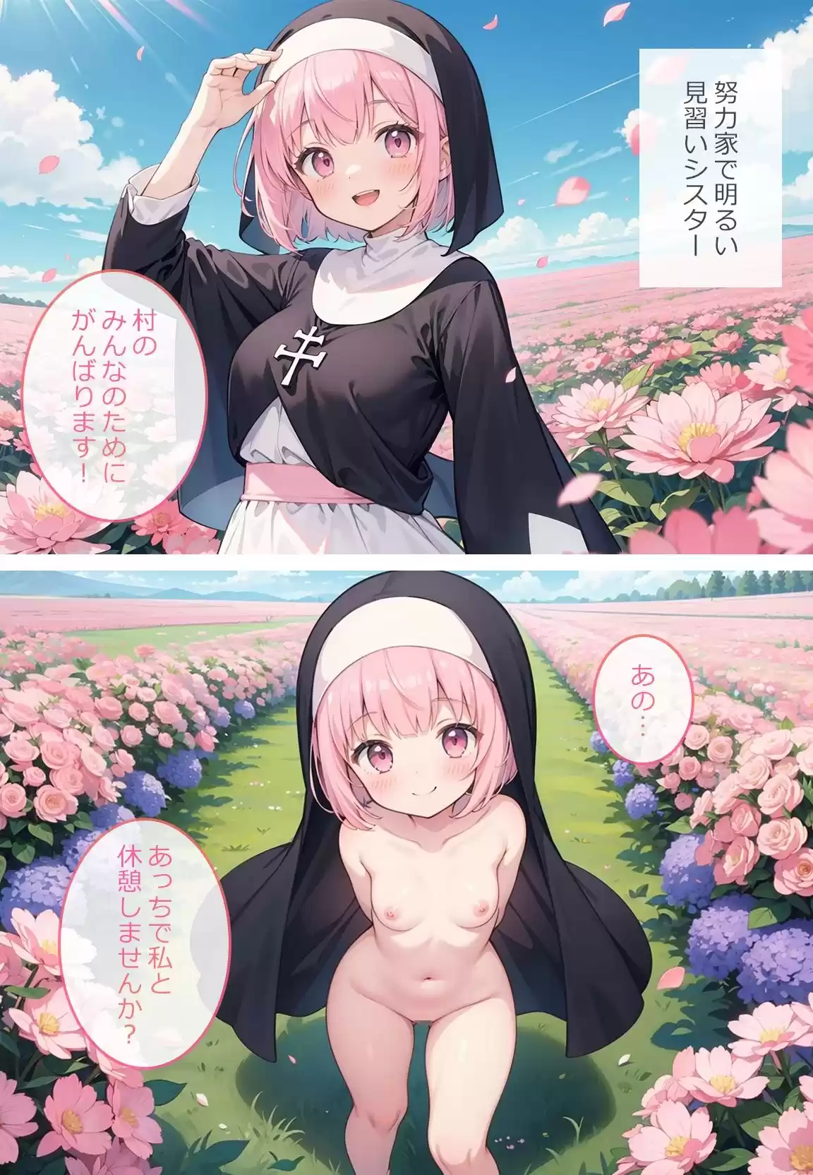禁欲生活の裏で村の男とシてる田舎のシスターたち
