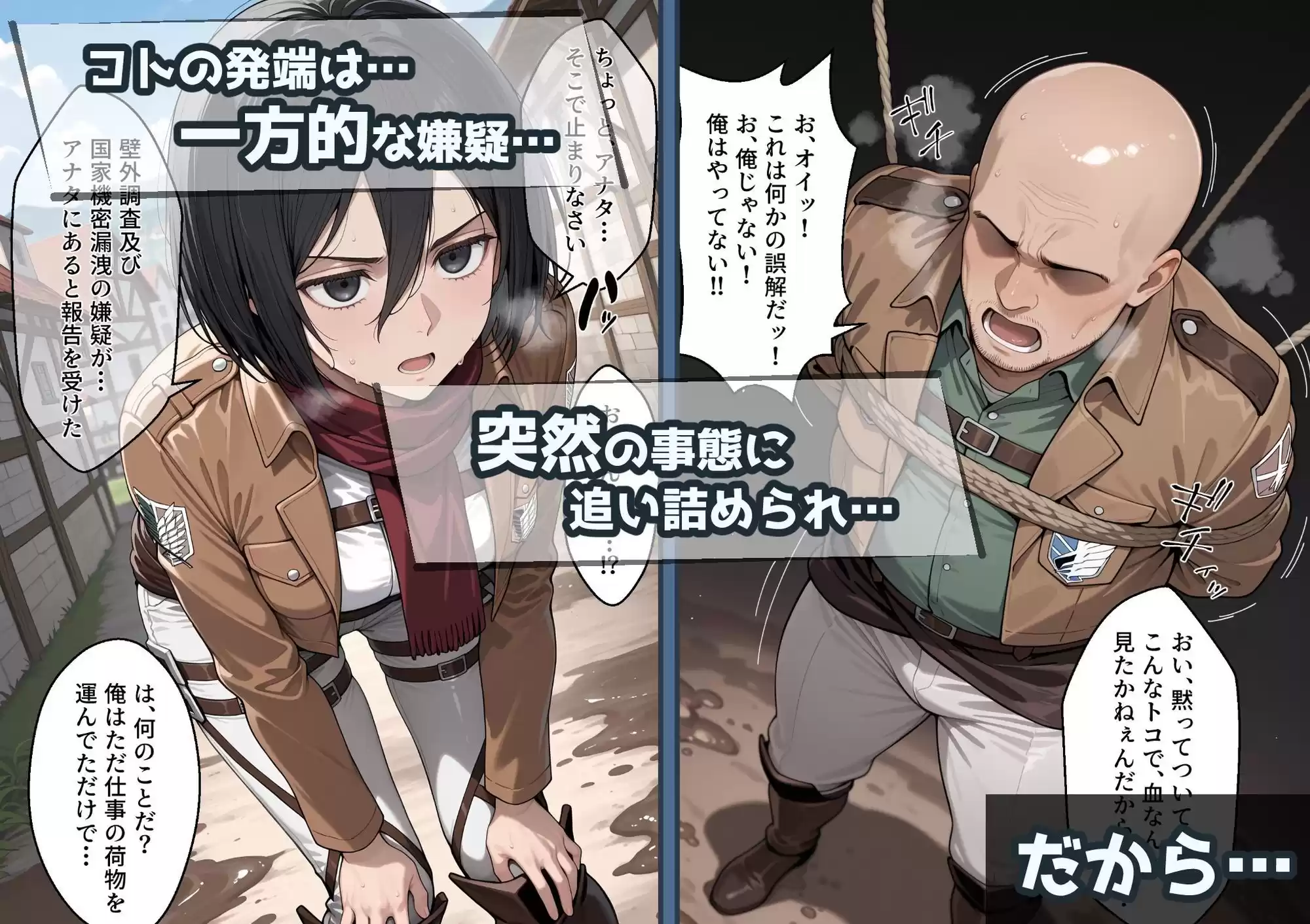 冴えないおじをザマァwしたら 拉致られてメス奴●にされました【進撃〇巨人 ミカサ・アッカーマン編】