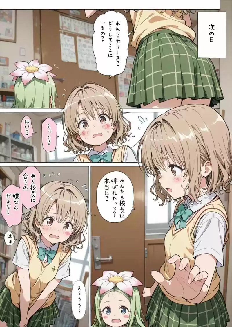 校長と里紗ちゃんと