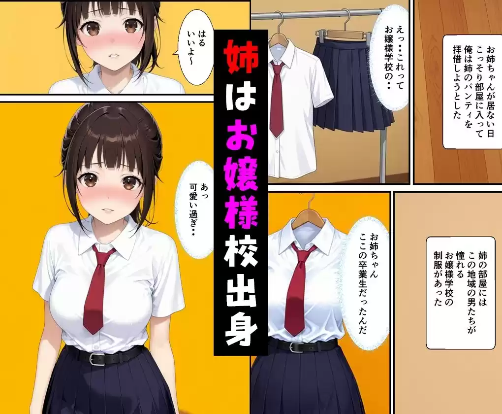 父親の再婚で出来た姉が可愛いだけでなくエロ過ぎて中出しした話
