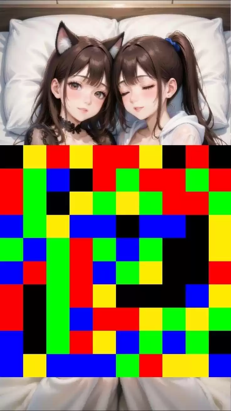 【 シームレス動画・着エロに特化！】もざ消し！ パート4 〜モザイク風ブロックをなぞって消す爽快パズルゲーム〜