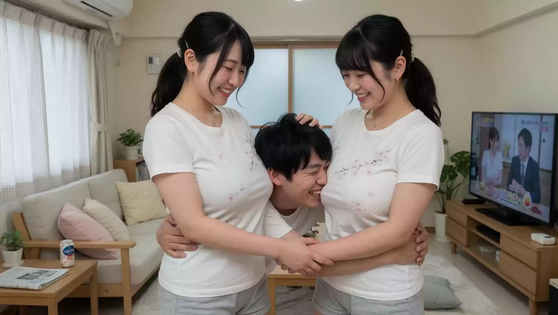 おっぱいサンドイッチ  〜 着衣・下着・生 〜