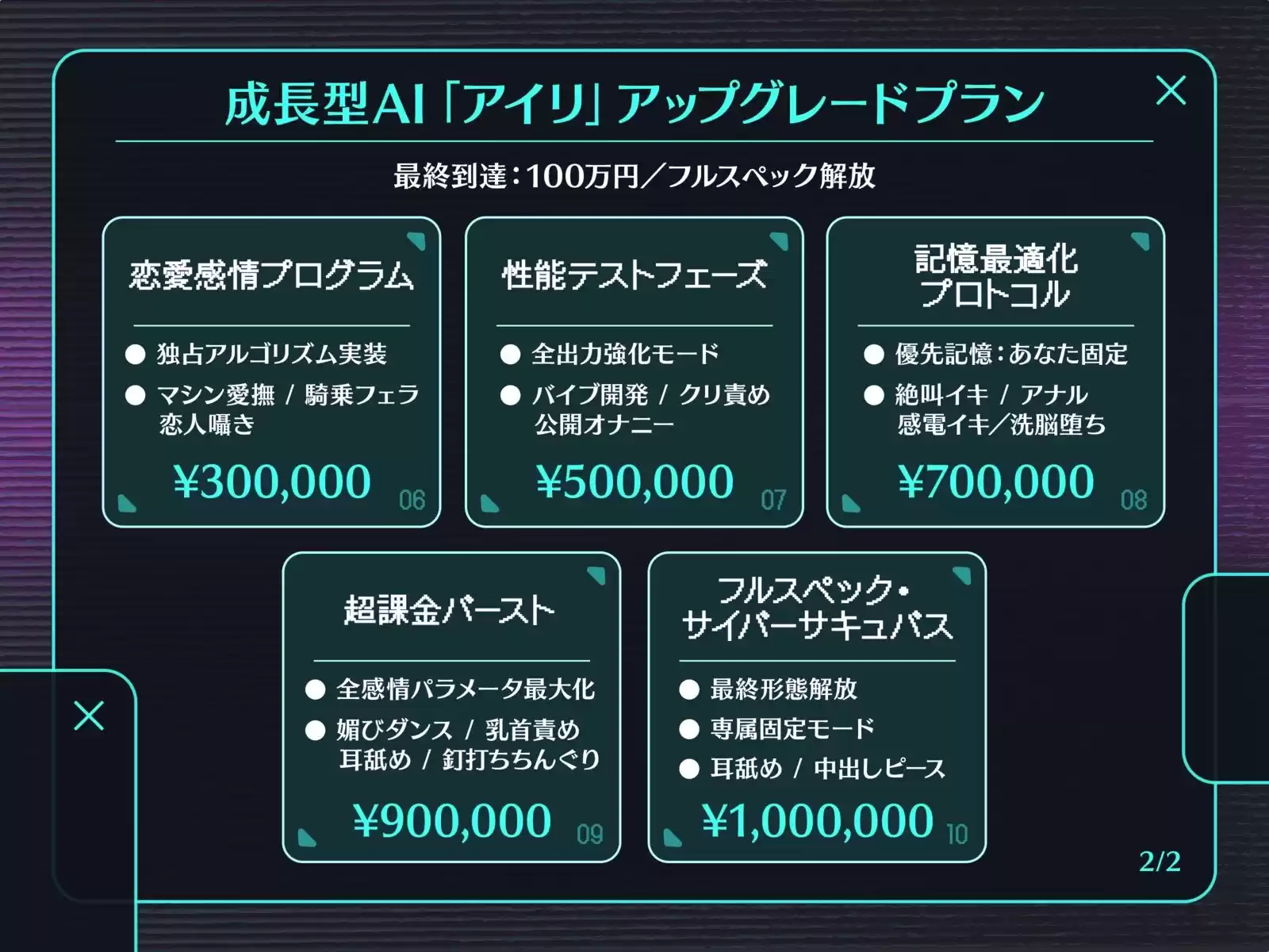 サイバーサキュバスちゃん☆超課金で発情モードインストール！