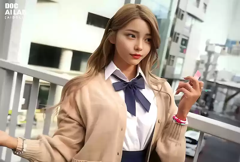 空想平成美少女 AI MODEL AV DEBUT 黒咲華