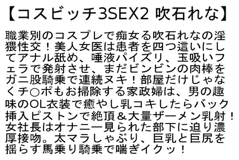 【お得セット】隣人は不貞妻・コスビッチ3SEX2・吹石れな絶対骨ヌキ3SEX（職業別）